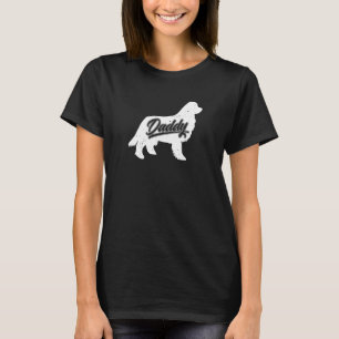 Mens Newfoundland Daddy Dog Owner Papa Fathers Of T-Shirt