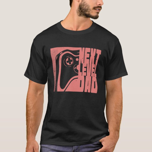 Mens Next Level, Dad - Pregnancy Gaming T-Shirt (Front)