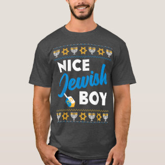 Mens Nice Jewish Boy Ugly Hanukkah Sweater Funny C
