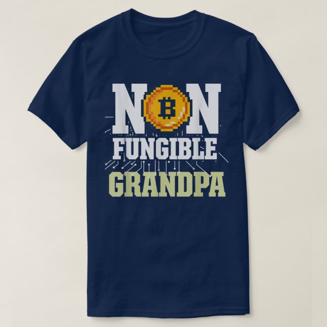 Mens Non Fungible Grandpa NFT Fan NFT Investor Cry T-Shirt (Design Front)