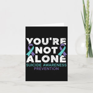 Mens Not Alone Depression Prevention Awareness Card