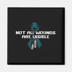 Mens Not Wounds Are Visible Not Pain Is Physical Magnet