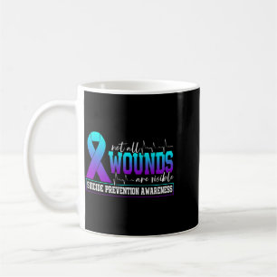 Mens Not Wounds Are Visible Prevention Performance Coffee Mug
