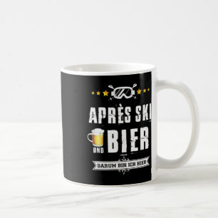 Mens Novelty Apres Ski Party Beer Shirt Skiing Fun Coffee Mug