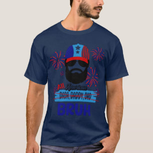 Mens Novelty fun US for All American Dada Daddy fu T-Shirt