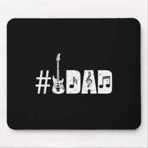 Mens Number 1 Guitar Dad Music Lover Funny Gifts F Mouse Pad