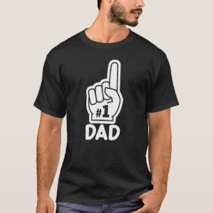 Mens Number One Dad Father's Day Birthday 1 Foam F T-Shirt