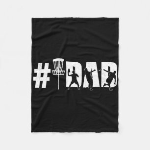 Mens Number One Disc Golf Dad Father's Day #1 Dadd Fleece Blanket