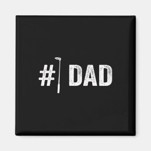 Mens Number One Golf Dad For Fathers Day #1 Daddy Magnet