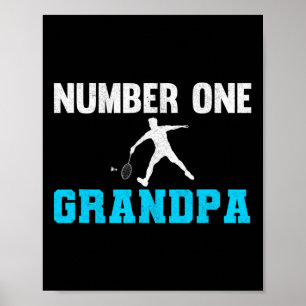 Mens Number One Grandpa Shuttle Grandfather Dminto Poster