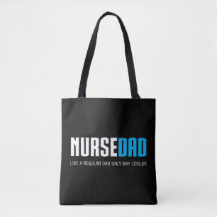 Mens Nurse Dad Funny Cute Fathers Day Gift RN Butt Tote Bag