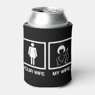 Mens Nurse Gifts Funny Husband Your Wife My Wife N Can Cooler