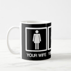 Mens Nurse Gifts Funny Husband Your Wife My Wife N Coffee Mug