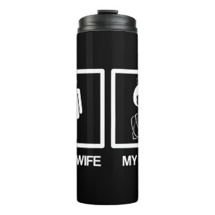 Mens Nurse Gifts Funny Husband Your Wife My Wife N Thermal Tumbler