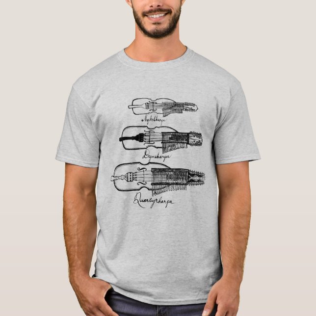 Men's Nyckelharpa light T-shirt (Front)