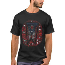Men's Ohio Word Art Dark T-Shirt