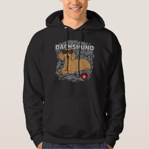 Mens One Cool Dachshund Grandpa Pet Lover T-shirt Hoodie