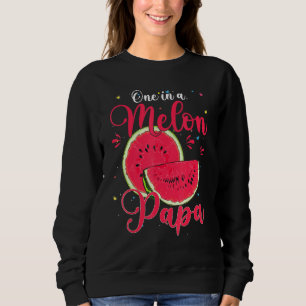 Mens One In A Melon Papa Watermelon Family Matchin Sweatshirt