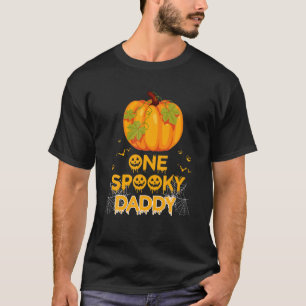 Mens One Spooky Daddy Funny Papa Family Halloween T-Shirt