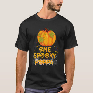 Mens One Spooky Pappy Funny Dad Family Halloween M T-Shirt