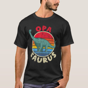 Mens Opa Saurus I Brachiosaurus Diplodocus I Famil T-Shirt