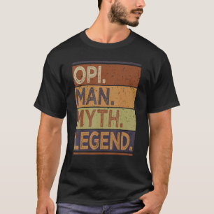 Mens Opi Man Myth Legend  From Grandchildren Men   T-Shirt