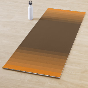 Men's Orange and brown multi-tone yoga mat