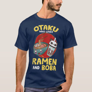 Mens Otaku Who Loves Ramen and Boba - Kawaii Bubbl T-Shirt