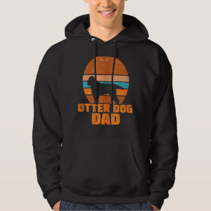 Mens Otter Dog Dad Vintage Dogs Paw Otter Dog Acce Hoodie