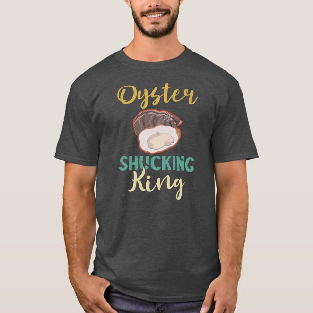 Mens Oyster Shucking King Mollusc Shucker Oyster T-Shirt (Front)