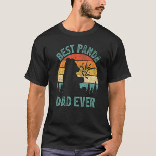 Mens Panda Vintage Best Panda Dad Ever Father's D T-Shirt