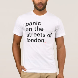 Men's panic on the streets of london. T-Shirt
