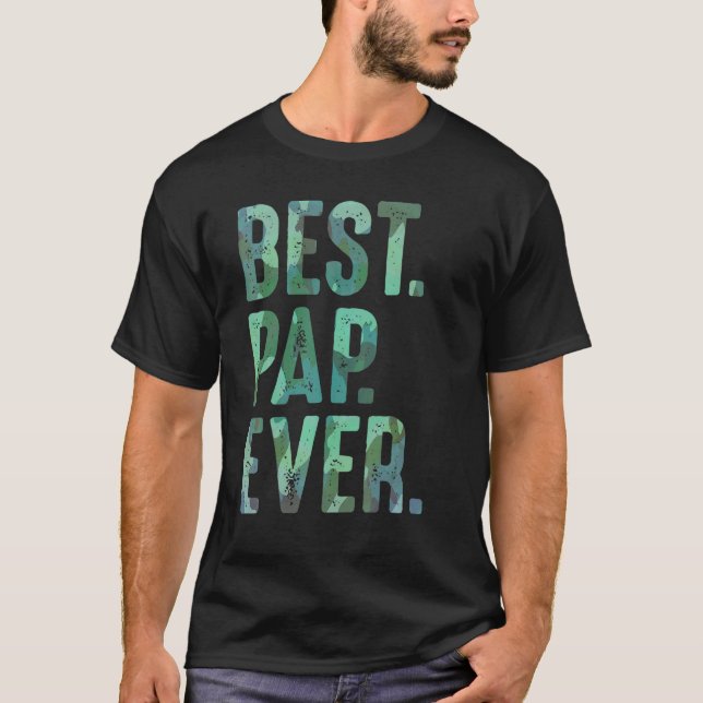 Mens Pap  From Grandchildren For Grandpa Men Best  T-Shirt (Front)