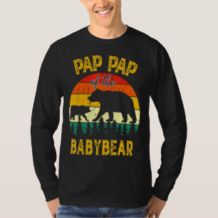 Mens Pap Pap Of The Baby Bear Birthday Pap Pap Fat T-Shirt