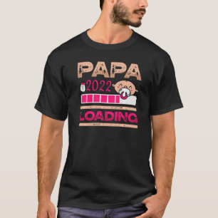 Mens Papa 2022 Loading Soon To Be Dad Baby Girl Fa T-Shirt