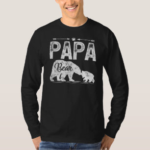 Mens Papa Bear Animal Matching Papa Bear Father's T-Shirt