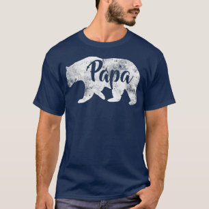Mens Papa Bear Awesome Camping Father's Tee