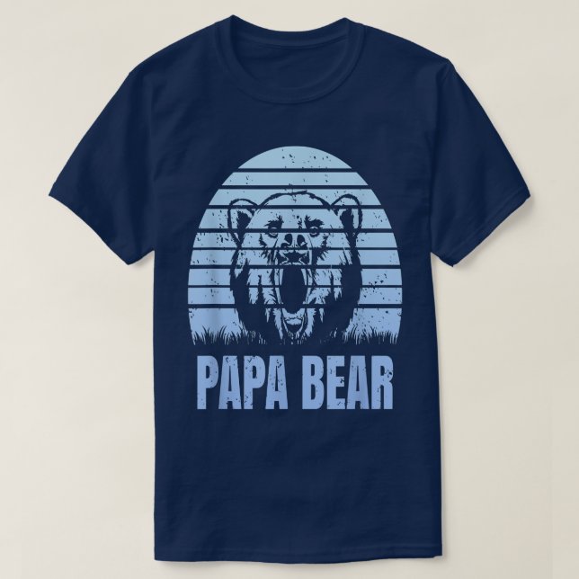Mens Papa Bear  Father Day Quote, Saying  T-Shirt (Design Front)