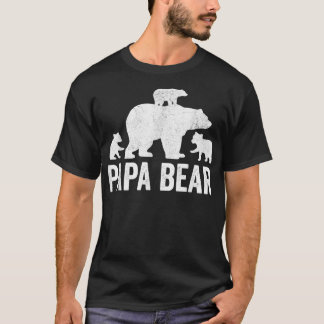 Mens Papa Bear Fathers Day Grandad s, Fun 3 Cub Ki T-Shirt