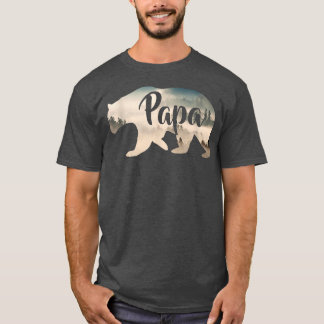 Mens Papa Bear & ForestAwesome Camping Tee781  T-Shirt