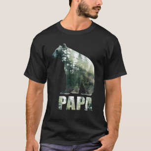 Mens Papa Bear Surreal Awesome Dad Father s Day T-Shirt