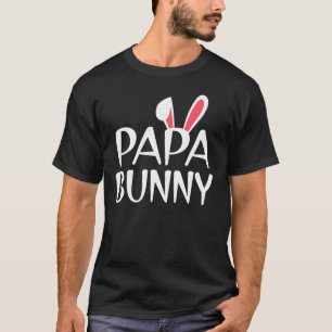 Mens Papa Bunny Family Rabbit Matching Couple Dadd T-Shirt