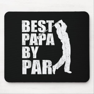Mens Papa By Par Funny Golf Fathers Day Grandpa Mouse Pad