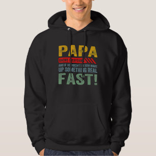 Mens Papa Knows Everything Grandpa Father's Day Vi Hoodie