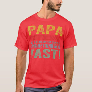 Mens Papa Knows Everything Grandpa Father's Day Vi T-Shirt