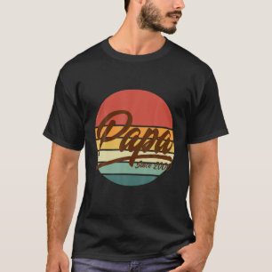 Mens Papa Since 2000, 21St Birthday 21 Years Old D T-Shirt
