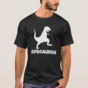 Mens Papasaurus Father Daddy Dinosaur T Shirt