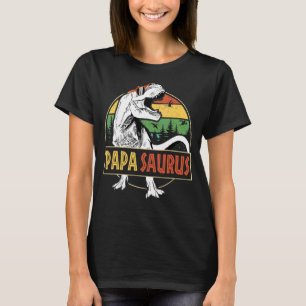Mens Papasaurus Rex Dinosaur Papa Saurus Fathers T-Shirt