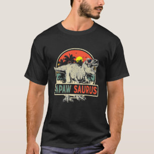 Mens Papawsaurus Rex Dinosaur Papaw Saurus Father' T-Shirt