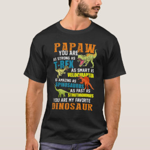 Mens Papawsaurus T Rex Dinosaur Papaw Saurus Famil T-Shirt
